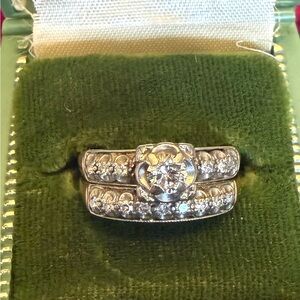 Vintage Jabel Diamond 14k Gold Ring